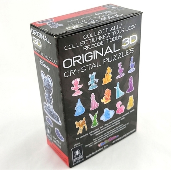New in box, sealed, Disney Bepuzzled Mickey Mouse Original 3D Crystal Puzzle 47 - Picture 4 of 10